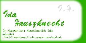 ida hauszknecht business card